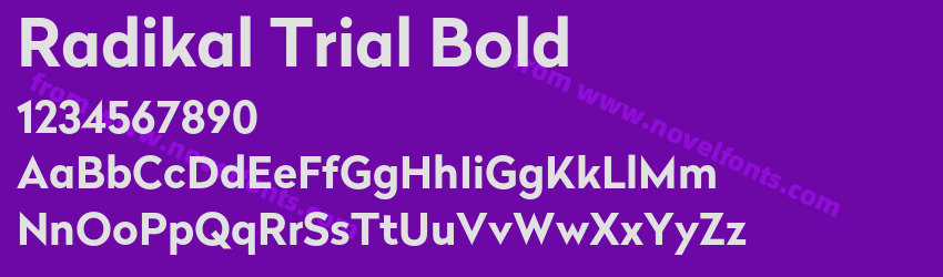 Radikal Trial BoldPreview Radikal Trial BoldPreview