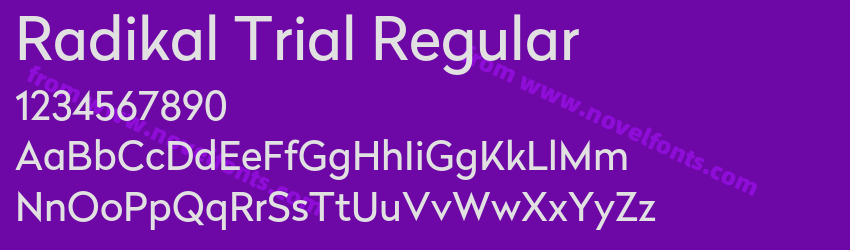 Radikal Trial RegularPreview Radikal Trial RegularPreview