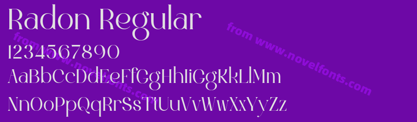 Radon RegularPreview Radon RegularPreview