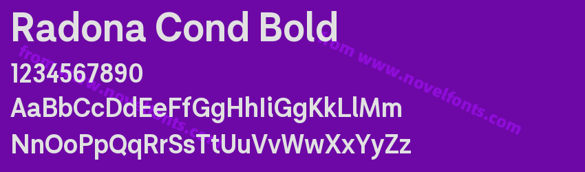 Radona Cond BoldPreview Radona Cond BoldPreview