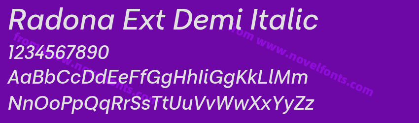 Radona Ext Demi ItalicPreview Radona Ext Demi ItalicPreview