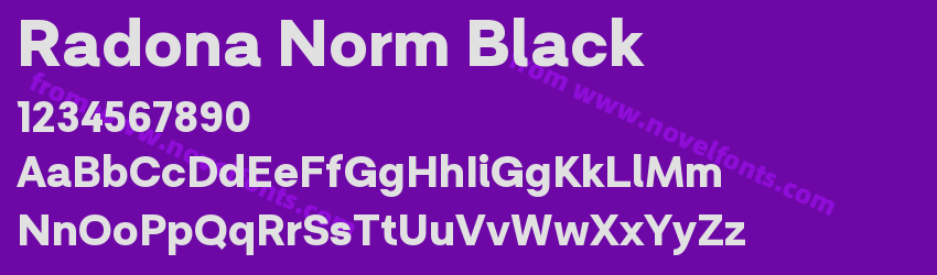 Radona Norm BlackPreview Radona Norm BlackPreview