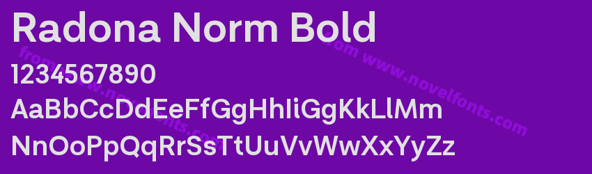 Radona Norm BoldPreview Radona Norm BoldPreview