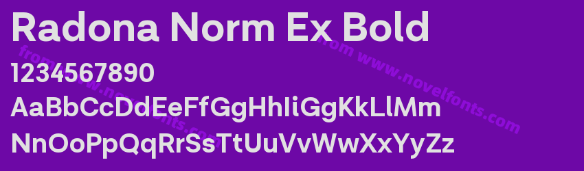 Radona Norm Ex BoldPreview Radona Norm Ex BoldPreview