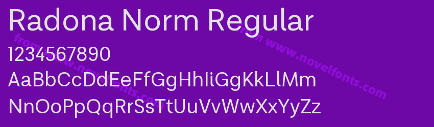 Radona Norm RegularPreview Radona Norm RegularPreview