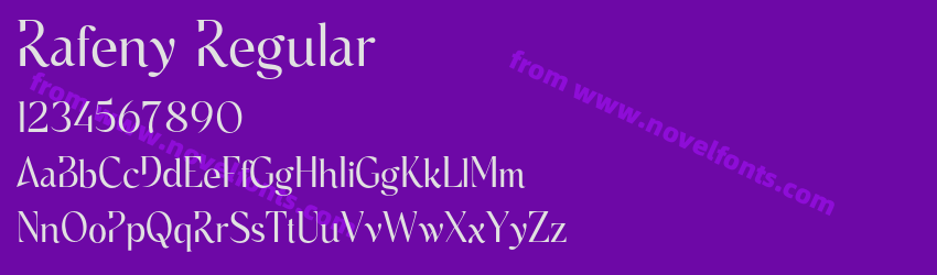 Rafeny RegularPreview Rafeny RegularPreview