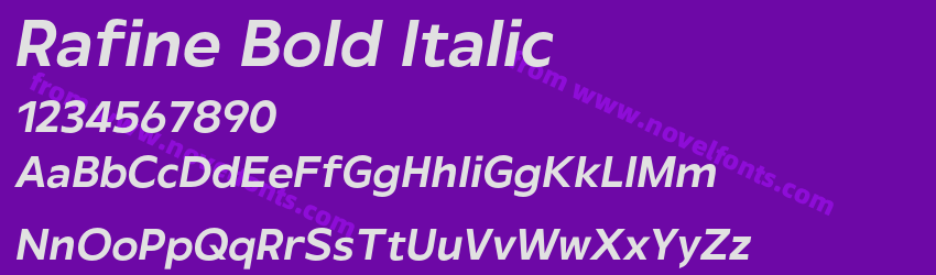 Rafine Bold ItalicPreview Rafine Bold ItalicPreview