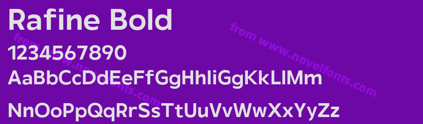 Rafine BoldPreview Rafine BoldPreview