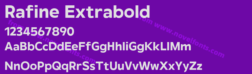 Rafine ExtraboldPreview Rafine ExtraboldPreview