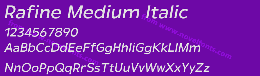 Rafine Medium ItalicPreview Rafine Medium ItalicPreview