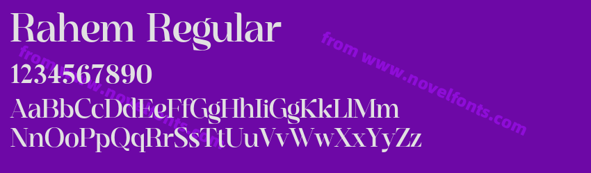 Rahem RegularPreview Rahem RegularPreview