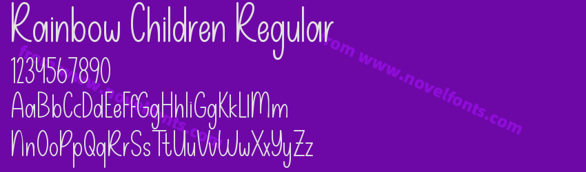 Rainbow Children RegularPreview Rainbow Children RegularPreview