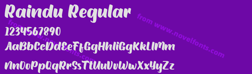 Raindu RegularPreview Raindu RegularPreview