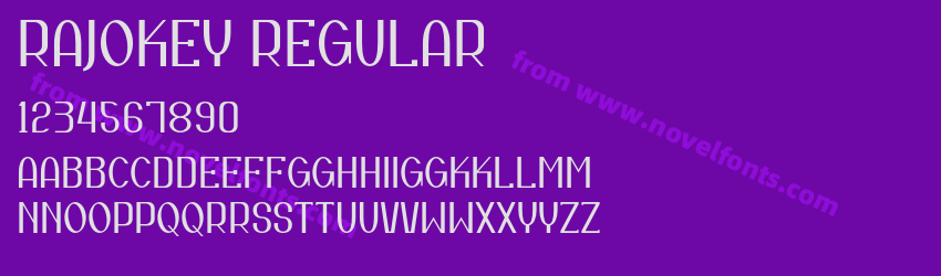Rajokey RegularPreview Rajokey RegularPreview