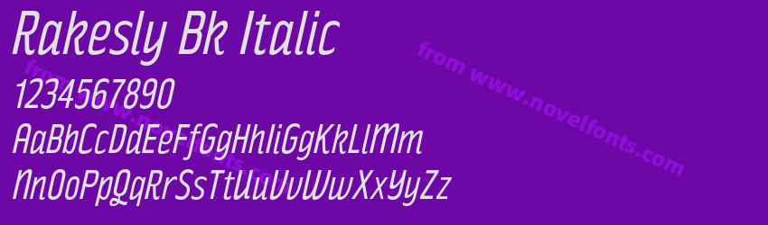 Rakesly Bk ItalicPreview Rakesly Bk ItalicPreview