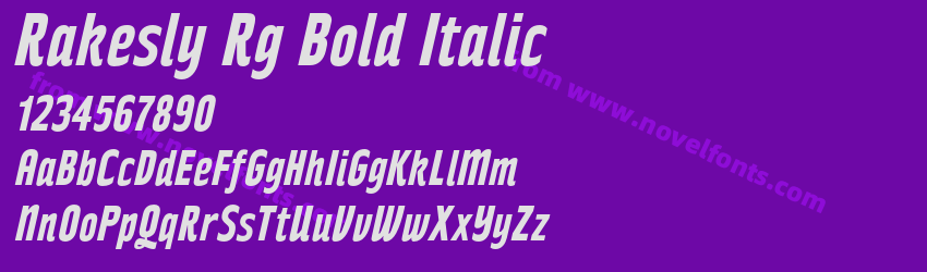 Rakesly Rg Bold ItalicPreview Rakesly Rg Bold ItalicPreview