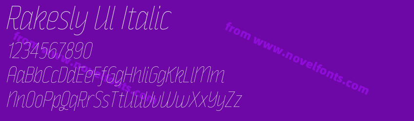 Rakesly Ul ItalicPreview Rakesly Ul ItalicPreview