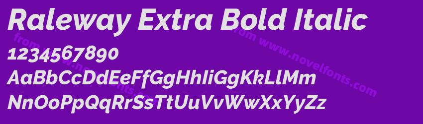 Raleway Extra Bold ItalicPreview Raleway Extra Bold ItalicPreview