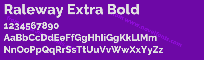 Raleway Extra BoldPreview Raleway Extra BoldPreview