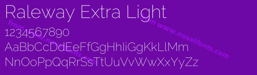 Raleway Extra LightPreview Raleway Extra LightPreview