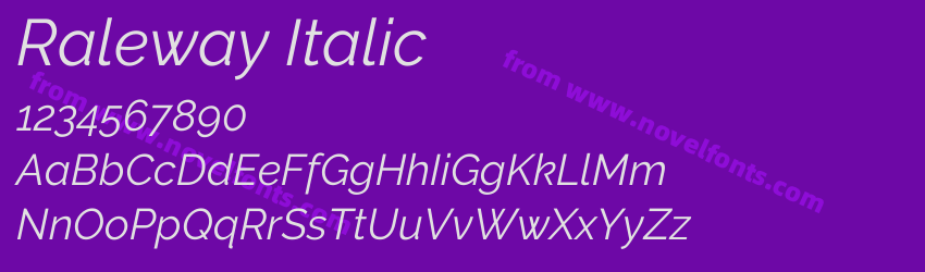 Raleway ItalicPreview Raleway ItalicPreview