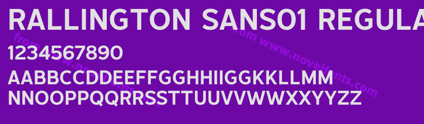 Rallington Sans01 RegularPreview Rallington Sans01 RegularPreview