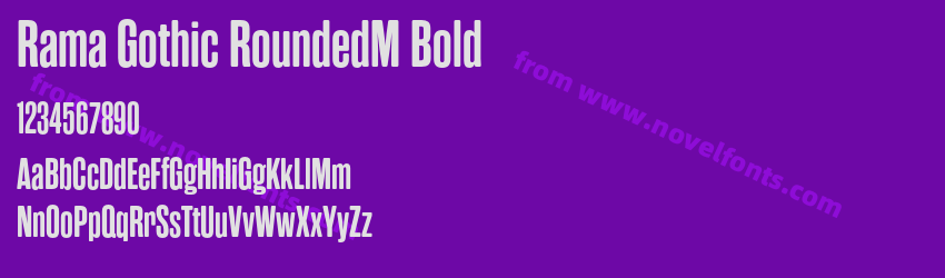 Rama Gothic RoundedM BoldPreview Rama Gothic RoundedM BoldPreview
