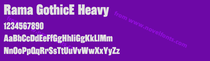 Rama GothicE HeavyPreview Rama GothicE HeavyPreview