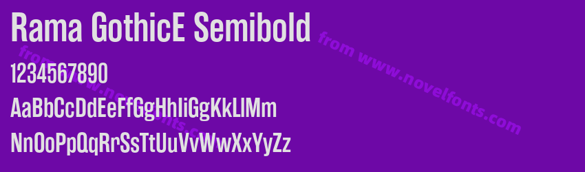 Rama GothicE SemiboldPreview Rama GothicE SemiboldPreview