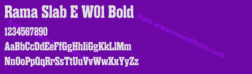 Rama Slab E W01 BoldPreview Rama Slab E W01 BoldPreview