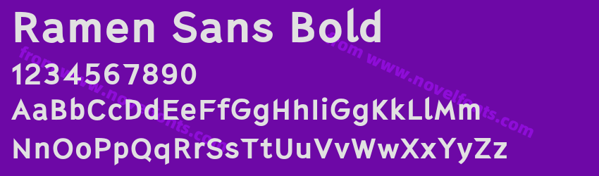 Ramen Sans BoldPreview Ramen Sans BoldPreview