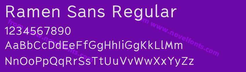 Ramen Sans RegularPreview Ramen Sans RegularPreview