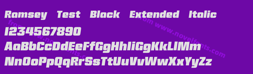Ramsey Test Black Extended ItalicPreview Ramsey Test Black Extended ItalicPreview