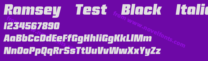 Ramsey Test Black ItalicPreview Ramsey Test Black ItalicPreview