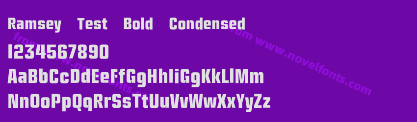 Ramsey Test Bold CondensedPreview Ramsey Test Bold CondensedPreview