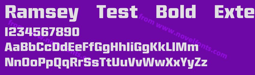 Ramsey Test Bold ExtendedPreview Ramsey Test Bold ExtendedPreview