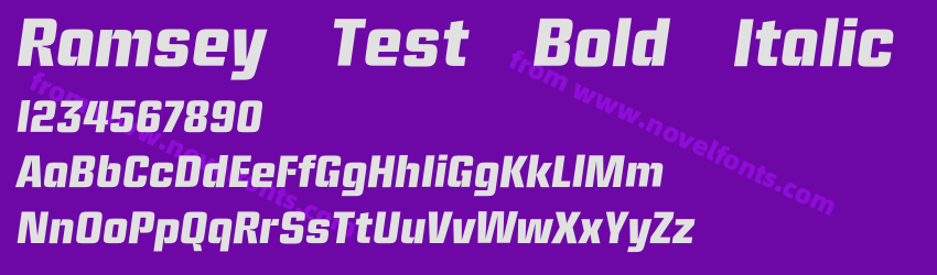 Ramsey Test Bold ItalicPreview Ramsey Test Bold ItalicPreview