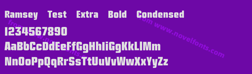 Ramsey Test Extra Bold CondensedPreview Ramsey Test Extra Bold CondensedPreview