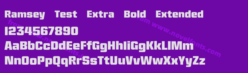 Ramsey Test Extra Bold ExtendedPreview Ramsey Test Extra Bold ExtendedPreview