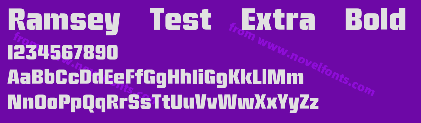 Ramsey Test Extra BoldPreview Ramsey Test Extra BoldPreview