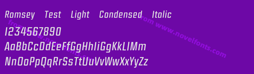 Ramsey Test Light Condensed ItalicPreview Ramsey Test Light Condensed ItalicPreview