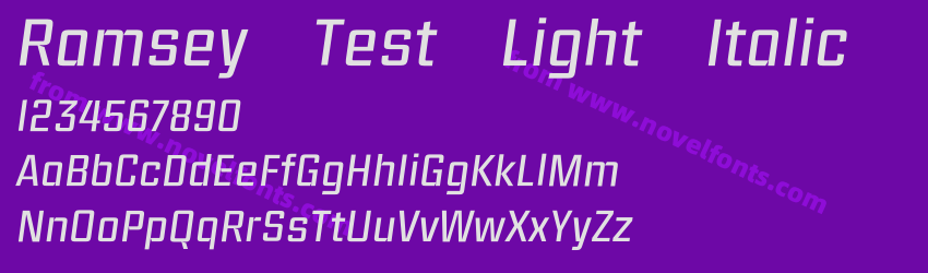 Ramsey Test Light ItalicPreview Ramsey Test Light ItalicPreview