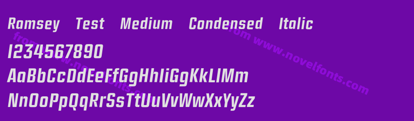 Ramsey Test Medium Condensed ItalicPreview Ramsey Test Medium Condensed ItalicPreview
