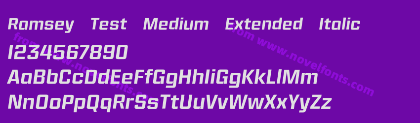 Ramsey Test Medium Extended ItalicPreview Ramsey Test Medium Extended ItalicPreview