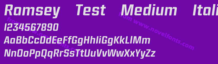 Ramsey Test Medium ItalicPreview Ramsey Test Medium ItalicPreview