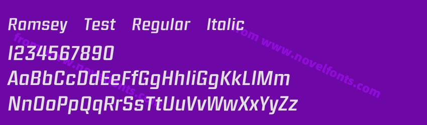 Ramsey Test Regular ItalicPreview Ramsey Test Regular ItalicPreview