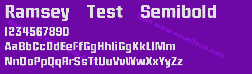 Ramsey Test SemiboldPreview Ramsey Test SemiboldPreview