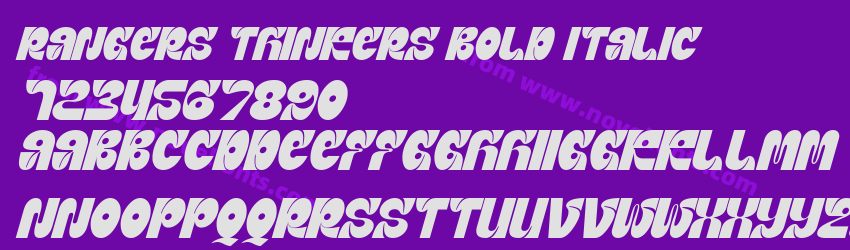 Rangers Thinkers Bold ItalicPreview Rangers Thinkers Bold ItalicPreview