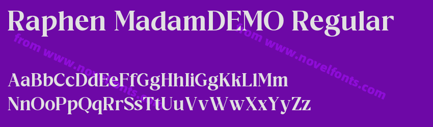 Raphen MadamDEMO RegularPreview Raphen MadamDEMO RegularPreview