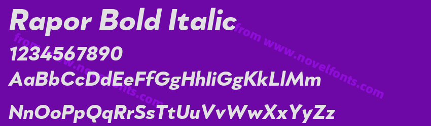Rapor Bold ItalicPreview Rapor Bold ItalicPreview